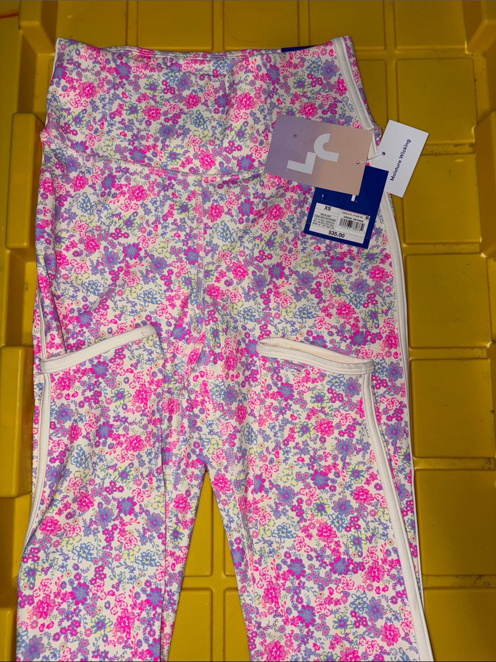 Joy Lab Floral Leggings- Pink & Purple